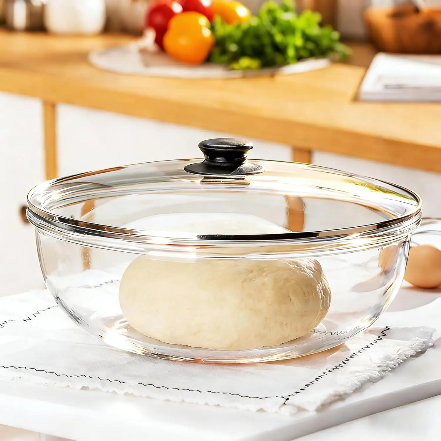 Large Glass Bowl for Sourdough Bread Making 6 QT Glass Mixing Bowl for Sourdough Bread with Lid Clear Breads Proofing Bowl with
Large Glass Bowl for Sourdough Bread Making 6 QT Glass Mixing Bowl for Sourdough Bread with Lid Clear Breads Proofing Bowl with