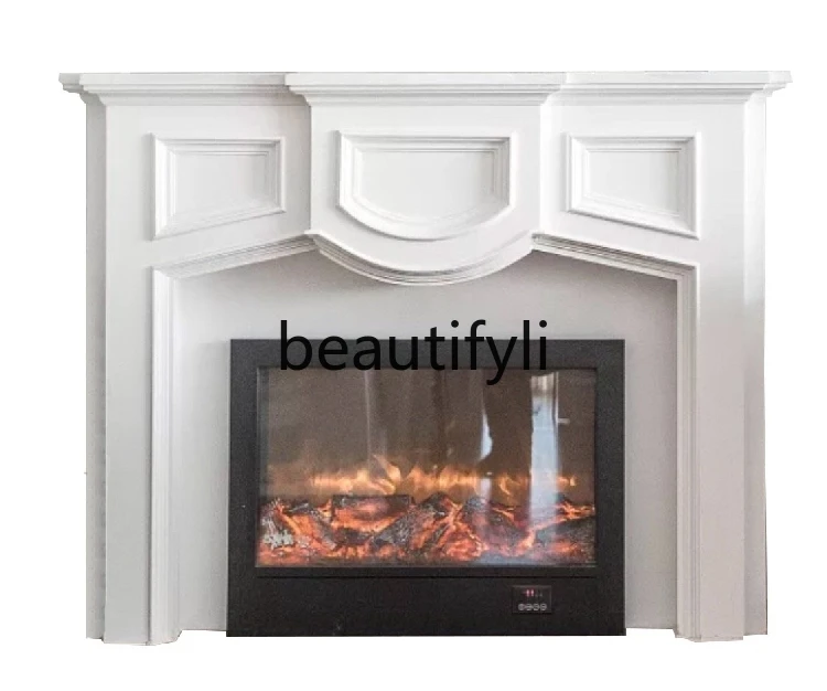 Carved creative fireplace cabinet solid wood American shelf background wall decorative photography props
Carved creative fireplace cabinet solid wood American shelf background wall decorative photography props