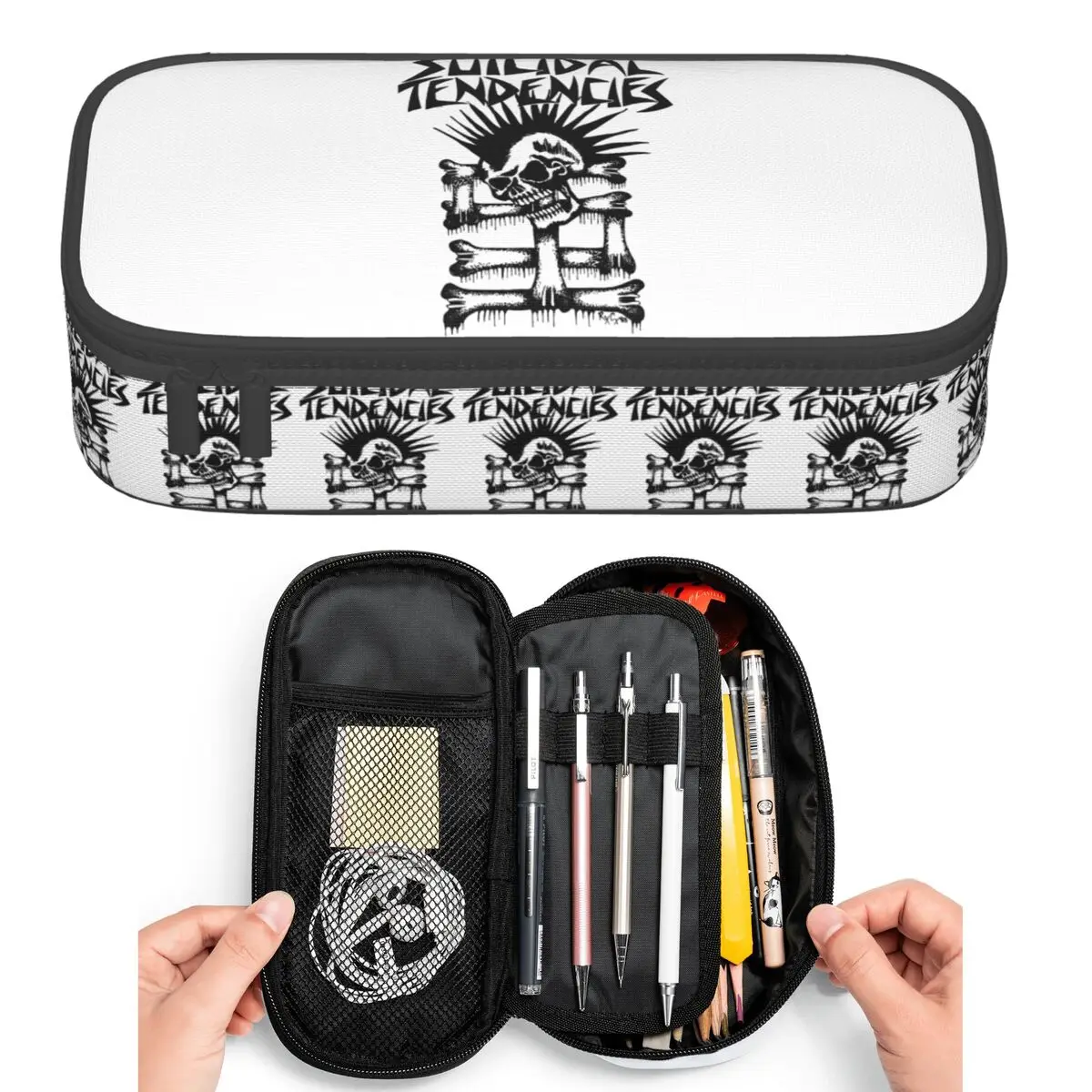 Rock Music Suicidal Tendencies Band Pencil Cases for Students Pen Box Pencil Bag Big Capacity Pencil Pouch Pen Holder
Rock Music Suicidal Tendencies Band Pencil Cases for Students Pen Box Pencil Bag Big Capacity Pencil Pouch Pen Holder