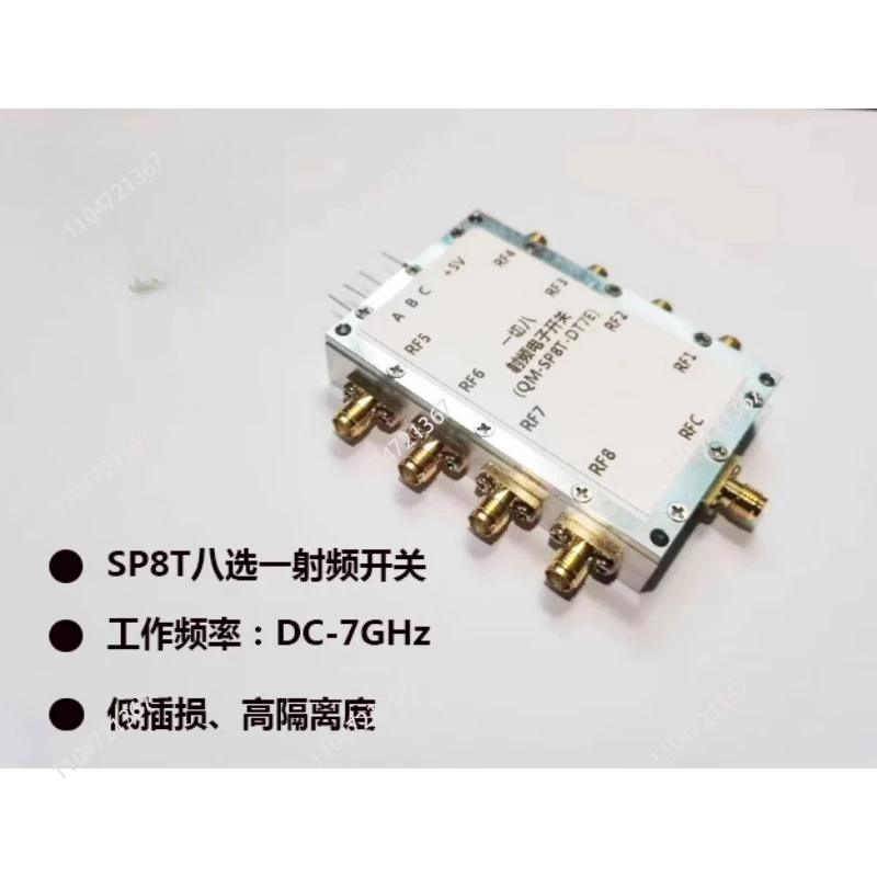 DC-7GHz Eight Choose One SP8T RF Switch SP8T Electronic Switch Single Pole Eight Throw Switch All Eight
DC-7GHz Eight Choose One SP8T RF Switch SP8T Electronic Switch Single Pole Eight Throw Switch All Eight