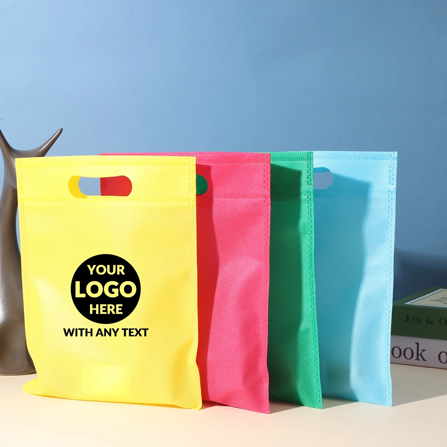 10/20/50 Custom Non Woven Gift Bags with Logo and Text Printing
10/20/50 Custom Non Woven Gift Bags with Logo and Text Printing