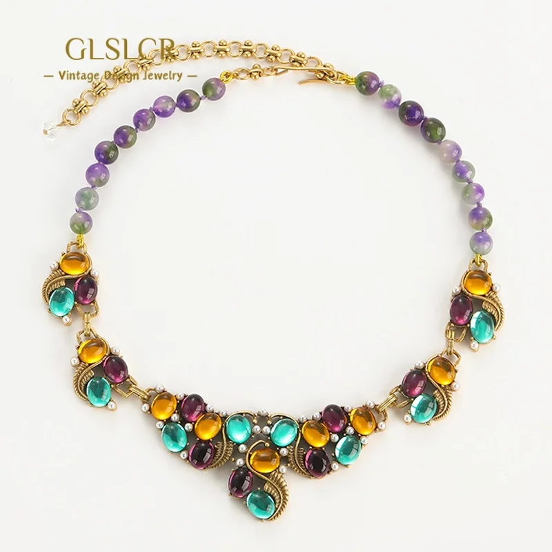 Vintage Colorful Glaze Grape Necklace For Women Accessories Luxury Jewelry Designers High Quality Purple Beads Honeymoon Wedding
Vintage Colorful Glaze Grape Necklace For Women Accessories Luxury Jewelry Designers High Quality Purple Beads Honeymoon Wedding