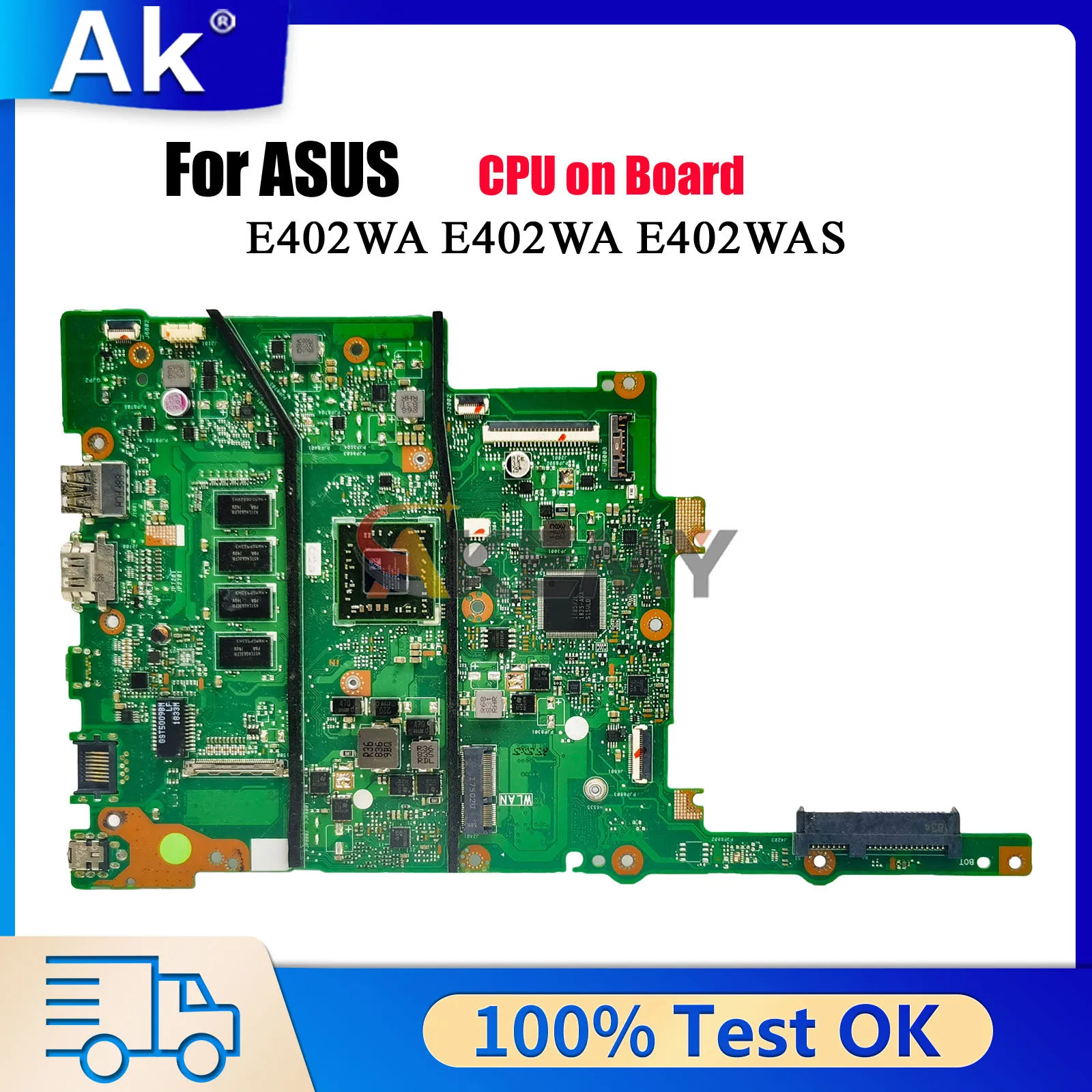 E402WA Laptop Motherboard For ASUS EeeBook E402WAS E402W E402WA Notebook Mainboard With CPU 100% tests OK fast shipping stk
E402WA Laptop Motherboard For ASUS EeeBook E402WAS E402W E402WA Notebook Mainboard With CPU 100% tests OK fast shipping stk