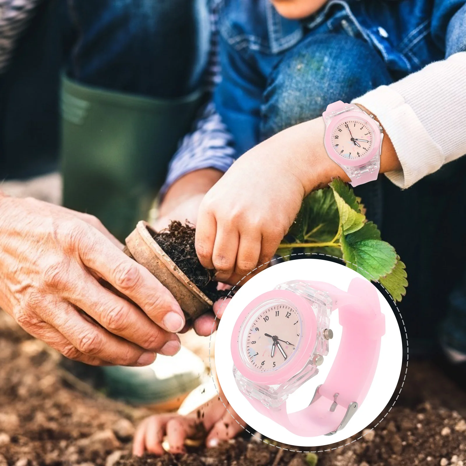 Kids Luminous Student Watch Colorful Light Quartz Wrist Watch for Children Night Glow Practical Gift
Kids Luminous Student Watch Colorful Light Quartz Wrist Watch for Children Night Glow Practical Gift