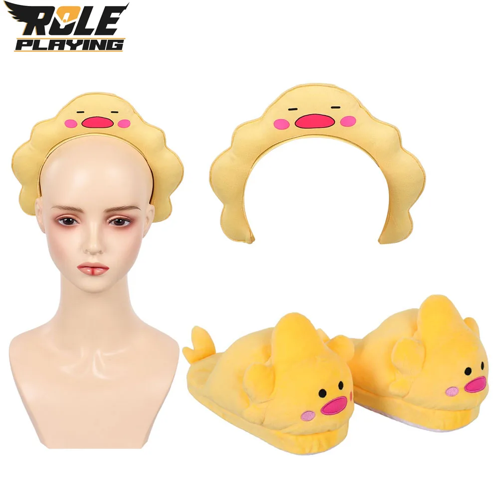 Lucifer Cosplay Yellow Duck Headband Slippers Anime Hazbin Costume Accessories for Adult Headwear Shoes Props Halloween Carnival
Lucifer Cosplay Yellow Duck Headband Slippers Anime Hazbin Costume Accessories for Adult Headwear Shoes Props Halloween Carnival