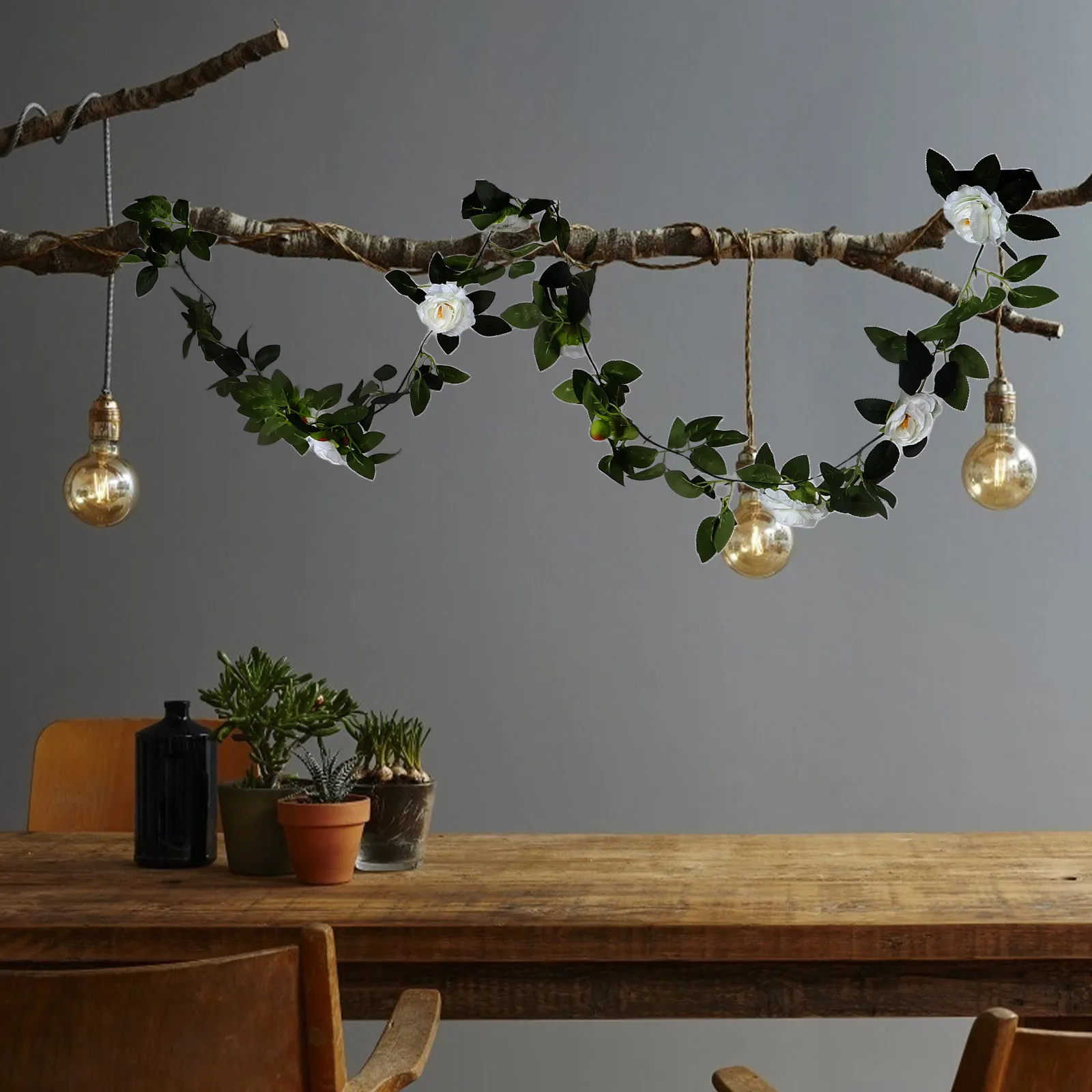 Artificial Rose Vine Hanging Plants Realistic Faux Flower Vines Indoor Ceiling Wedding Arch Decoration Silk Garland
Artificial Rose Vine Hanging Plants Realistic Faux Flower Vines Indoor Ceiling Wedding Arch Decoration Silk Garland