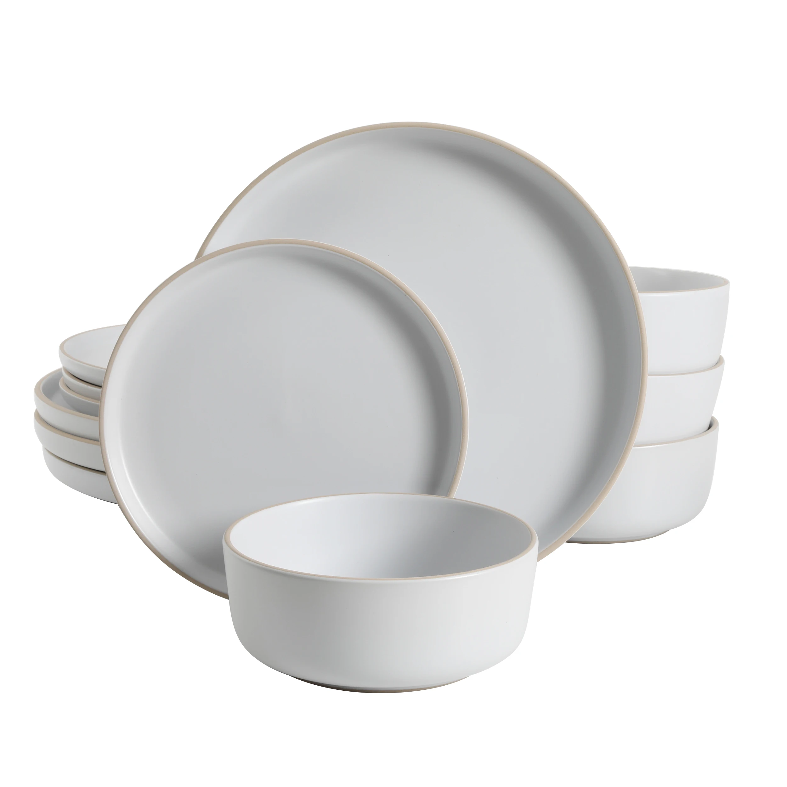 Everyday White Dinnerware Set for Daily Use, 12-Piece Collection
Everyday White Dinnerware Set for Daily Use, 12-Piece Collection