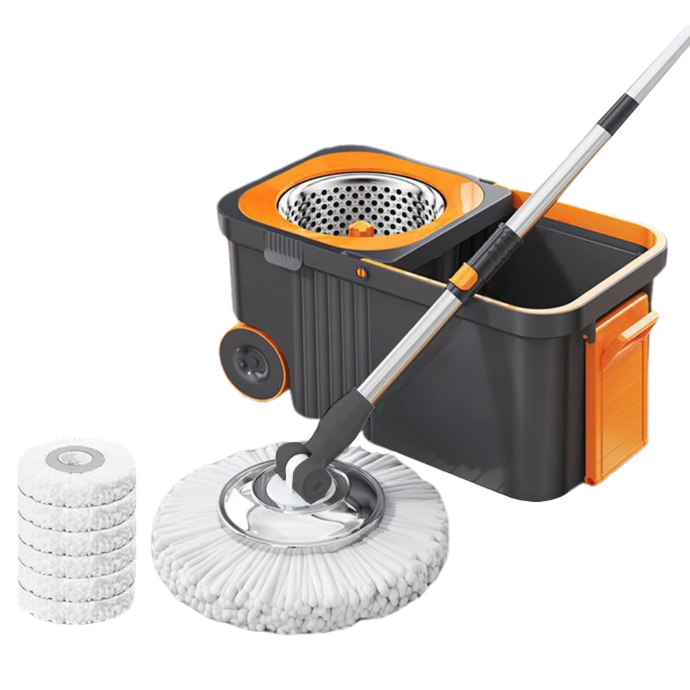 Spin Mop Bucket 6 Microfiber Refills Household Cleaning Automatic Spin Mop Hand-Free Automatic Dehydration Mop for Home Cleaning
Spin Mop Bucket 6 Microfiber Refills Household Cleaning Automatic Spin Mop Hand-Free Automatic Dehydration Mop for Home Cleaning