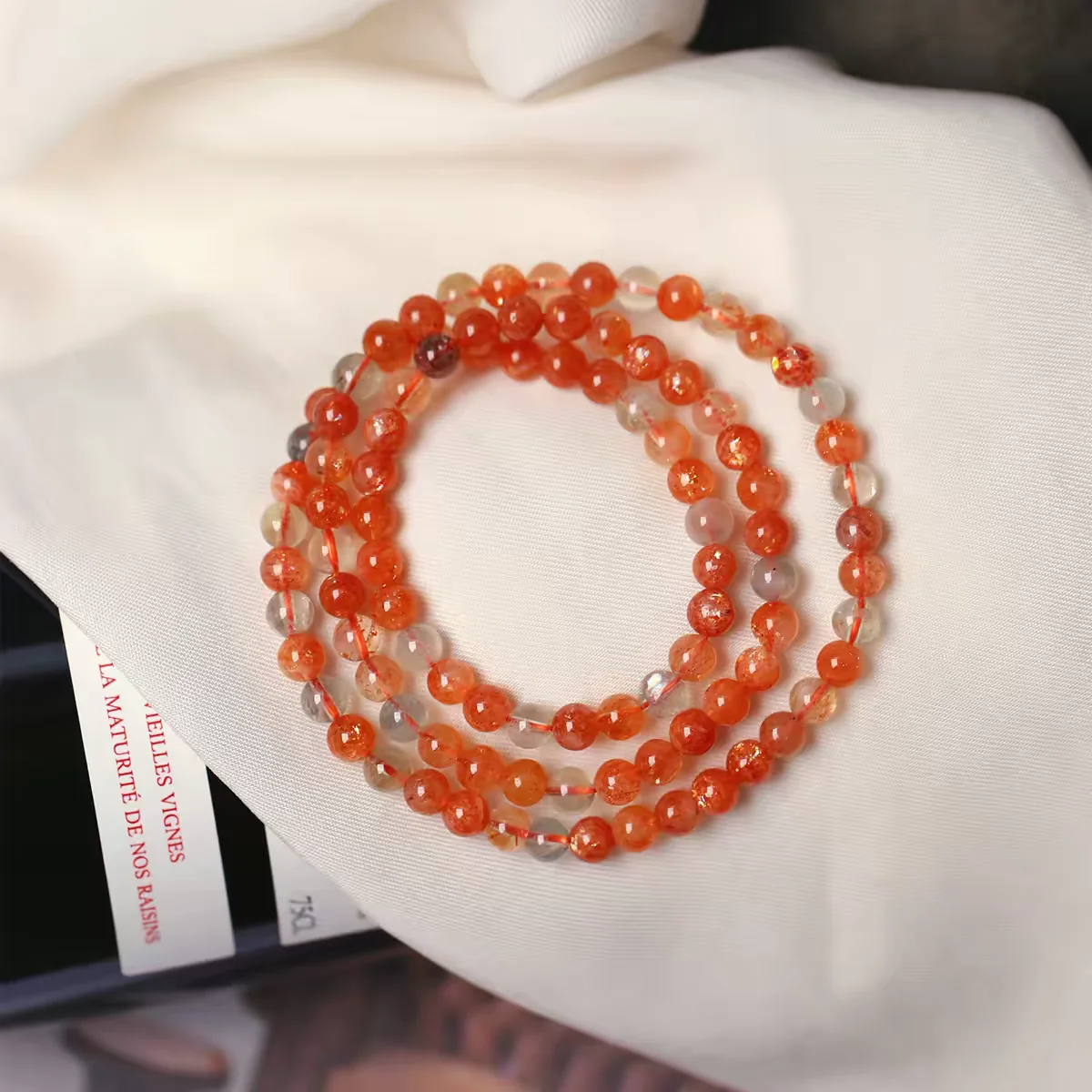 Natural Orange Sunstone Strawberry Quartz Bracelet 21 Inches Arusha 5.8-6mm Clear Abacus Beads Women Men Flash Bangle AAAAAA
Natural Orange Sunstone Strawberry Quartz Bracelet 21 Inches Arusha 5.8-6mm Clear Abacus Beads Women Men Flash Bangle AAAAAA