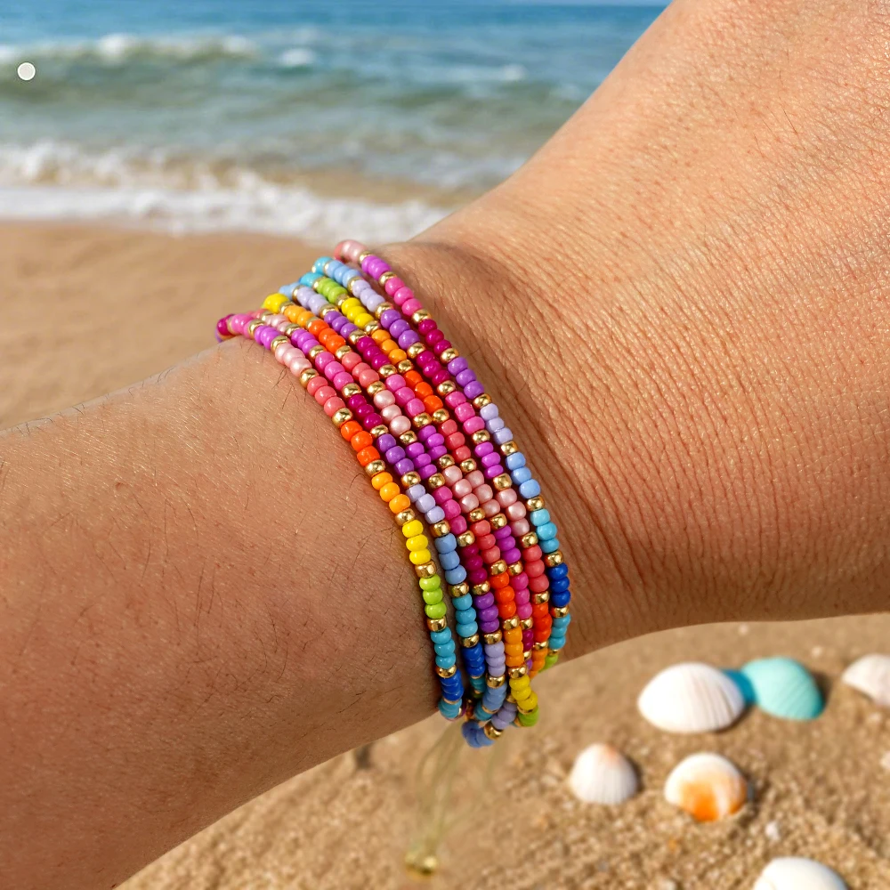 7 PCS Boho Colorful Beaded Bracelet for Women Adjustable Pearl Handmade Multilayer Summer Beach Jewelry Friendship Gifts
7 PCS Boho Colorful Beaded Bracelet for Women Adjustable Pearl Handmade Multilayer Summer Beach Jewelry Friendship Gifts