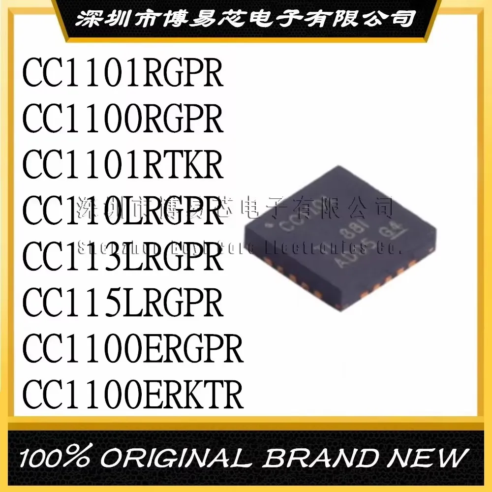 CC1101RGPR CC1100RGPR CC1101RTKR CC110LRGPR CC113LRGPR CC115LRGPR CC1100ERGPR CC1100ERKTR Evaluation board
CC1101RGPR CC1100RGPR CC1101RTKR CC110LRGPR CC113LRGPR CC115LRGPR CC1100ERGPR CC1100ERKTR Evaluation board