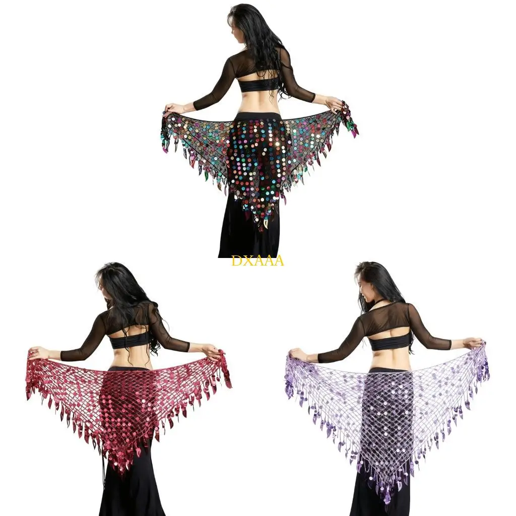 DXAA Shimmering Sequins Belly Dance Hip Scarf Adjustable Skirts Wrap Noisy for Women
DXAA Shimmering Sequins Belly Dance Hip Scarf Adjustable Skirts Wrap Noisy for Women