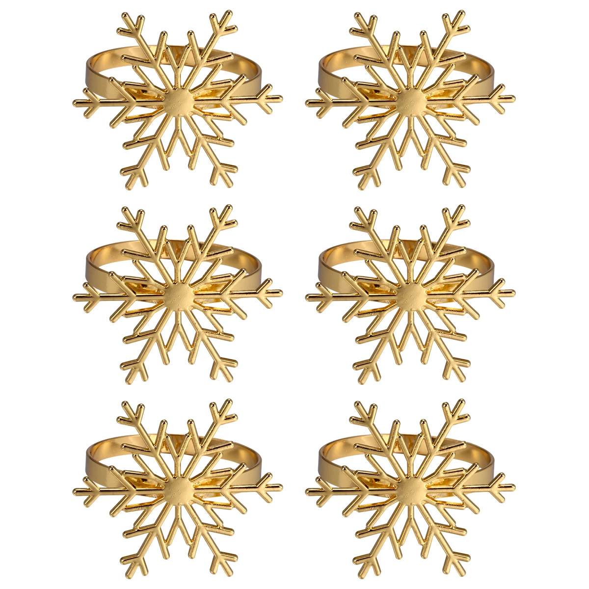 6pcs Napkin Buckles Snowflake Design Heat Resistant Premium Clips for Christmas Dinner Decorations Festive Table Supplies
6pcs Napkin Buckles Snowflake Design Heat Resistant Premium Clips for Christmas Dinner Decorations Festive Table Supplies
