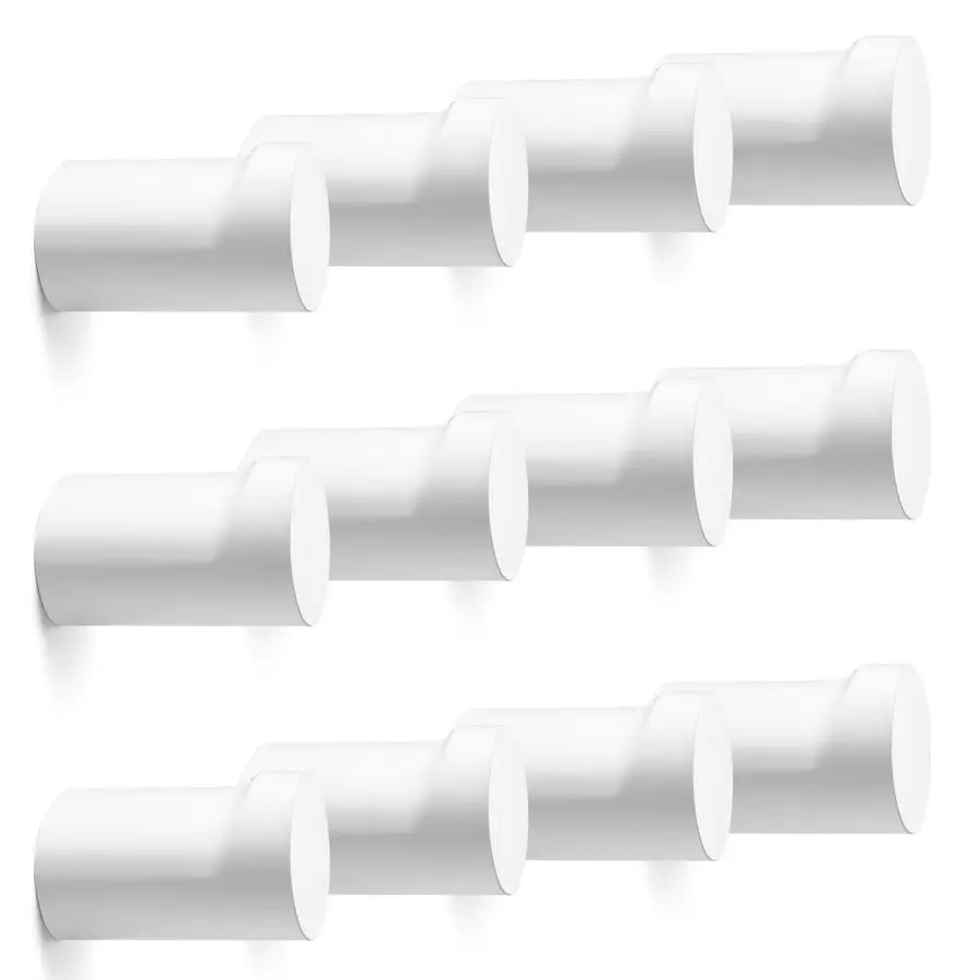 Pack Wood Wall Hooks, Modern Decorative Coat Hooks Wall Mounted, Handmade White Hat Hooks Heavy Duty Entryway Wall Hangers for H
Pack Wood Wall Hooks, Modern Decorative Coat Hooks Wall Mounted, Handmade White Hat Hooks Heavy Duty Entryway Wall Hangers for H