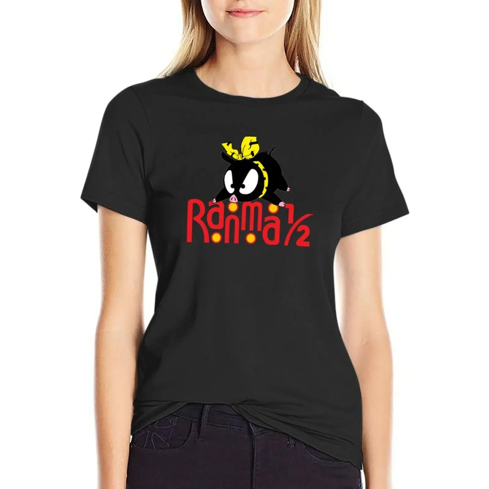 Pchan and Ranma 1/2 logo T-Shirt Aesthetic clothing animal print shirt for girls lady clothes quick-drying tshirts for Women
Pchan and Ranma 1/2 logo T-Shirt Aesthetic clothing animal print shirt for girls lady clothes quick-drying tshirts for Women