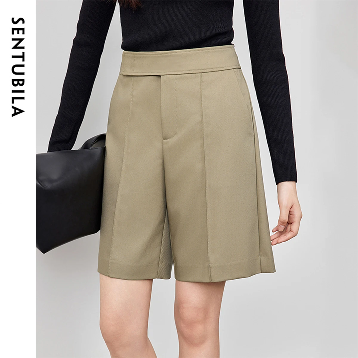 SENTUBILA Straight Shorts For Women Casual Vintage Office Lady High-Waist Knee-Length Shorts Woman Summer Clothes 151K57966
SENTUBILA Straight Shorts For Women Casual Vintage Office Lady High-Waist Knee-Length Shorts Woman Summer Clothes 151K57966