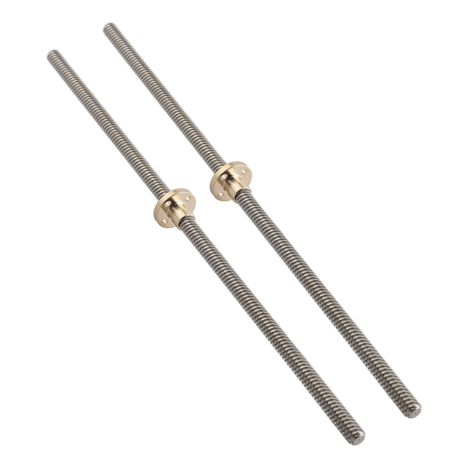 2pcs 300 Mm Stainless Steel Threaded Spindle With Brass Nut,for T8 Nut For CNC Machines And For 3D Printers Longevity
2pcs 300 Mm Stainless Steel Threaded Spindle With Brass Nut,for T8 Nut For CNC Machines And For 3D Printers Longevity