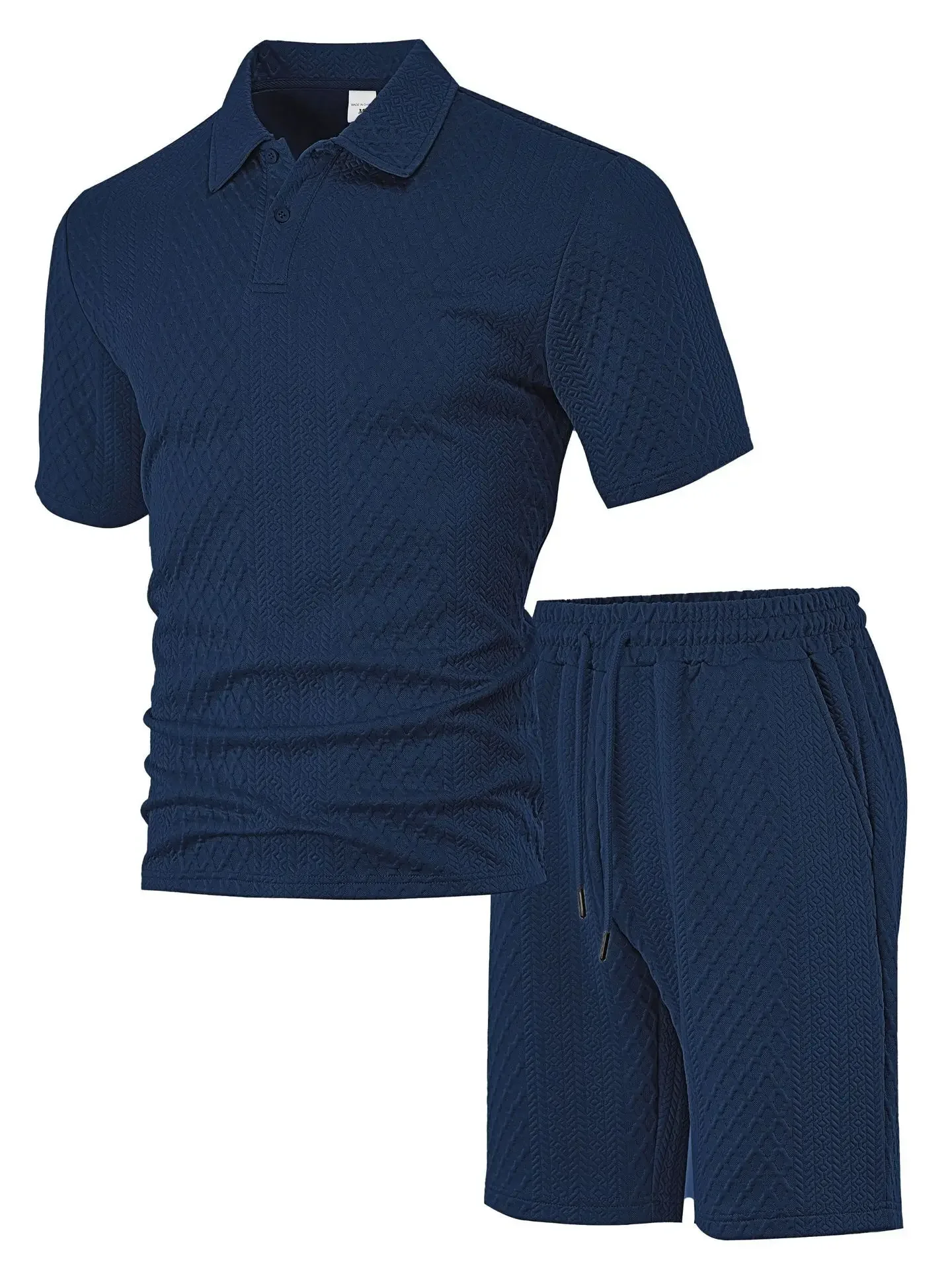 New Fashion Summer Men's Casual Trendy Solid Color 2 Piece Set Short Sleeve Turn-down Collar T-shirts Knee Length Shorts Male
New Fashion Summer Men's Casual Trendy Solid Color 2 Piece Set Short Sleeve Turn-down Collar T-shirts Knee Length Shorts Male