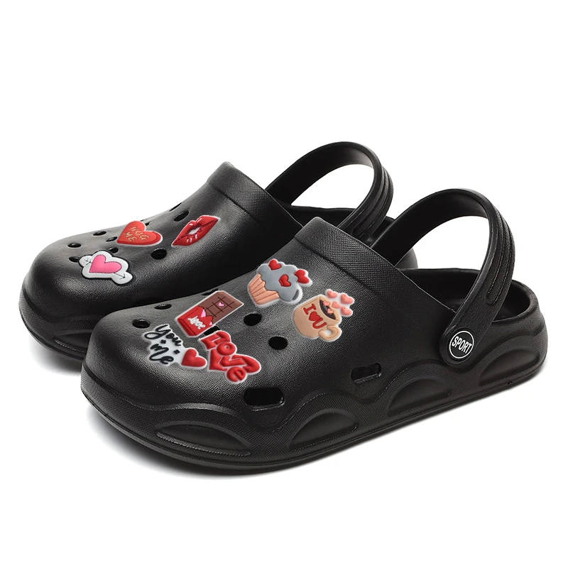 Woman Slippers With Valentine's Day Charms Sandals Women Flip Flops Designer Shoes White Black Clogs Beach Comfortable Platform
Woman Slippers With Valentine's Day Charms Sandals Women Flip Flops Designer Shoes White Black Clogs Beach Comfortable Platform
