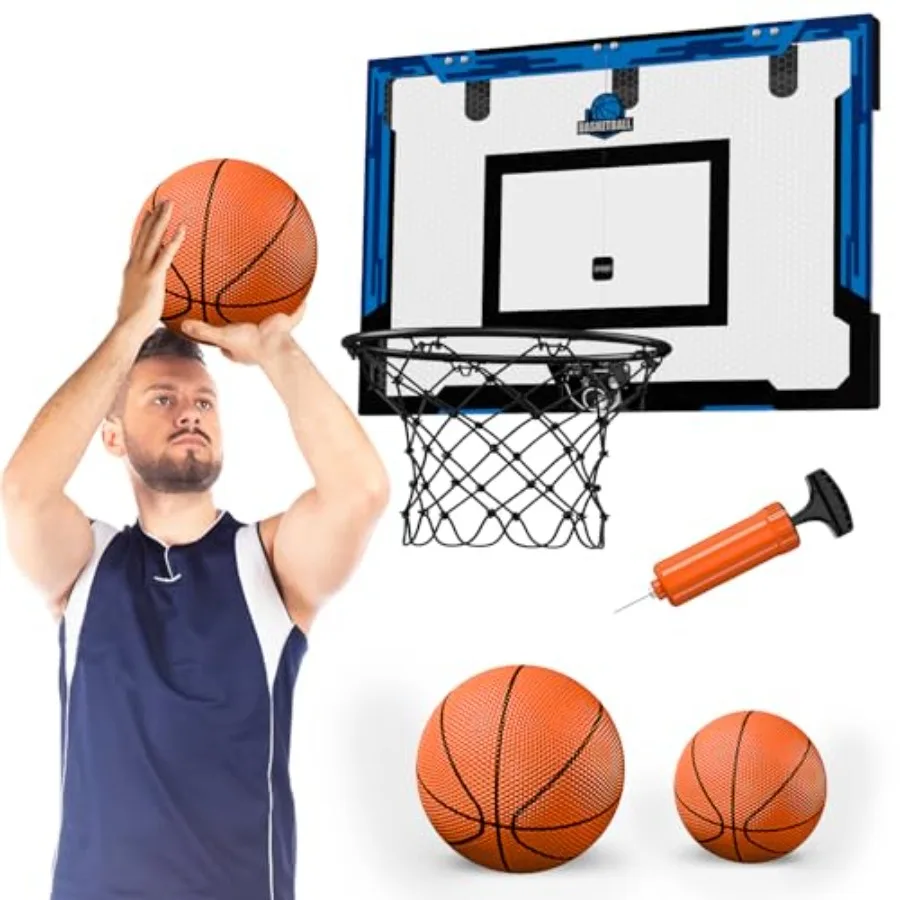 24" x 16" Large Basketball Hoop Indoor for Adults, Over The Door Basketball Hoop with Sturdy Backboard, Big Basketball Toys Gif
24" x 16" Large Basketball Hoop Indoor for Adults, Over The Door Basketball Hoop with Sturdy Backboard, Big Basketball Toys Gif