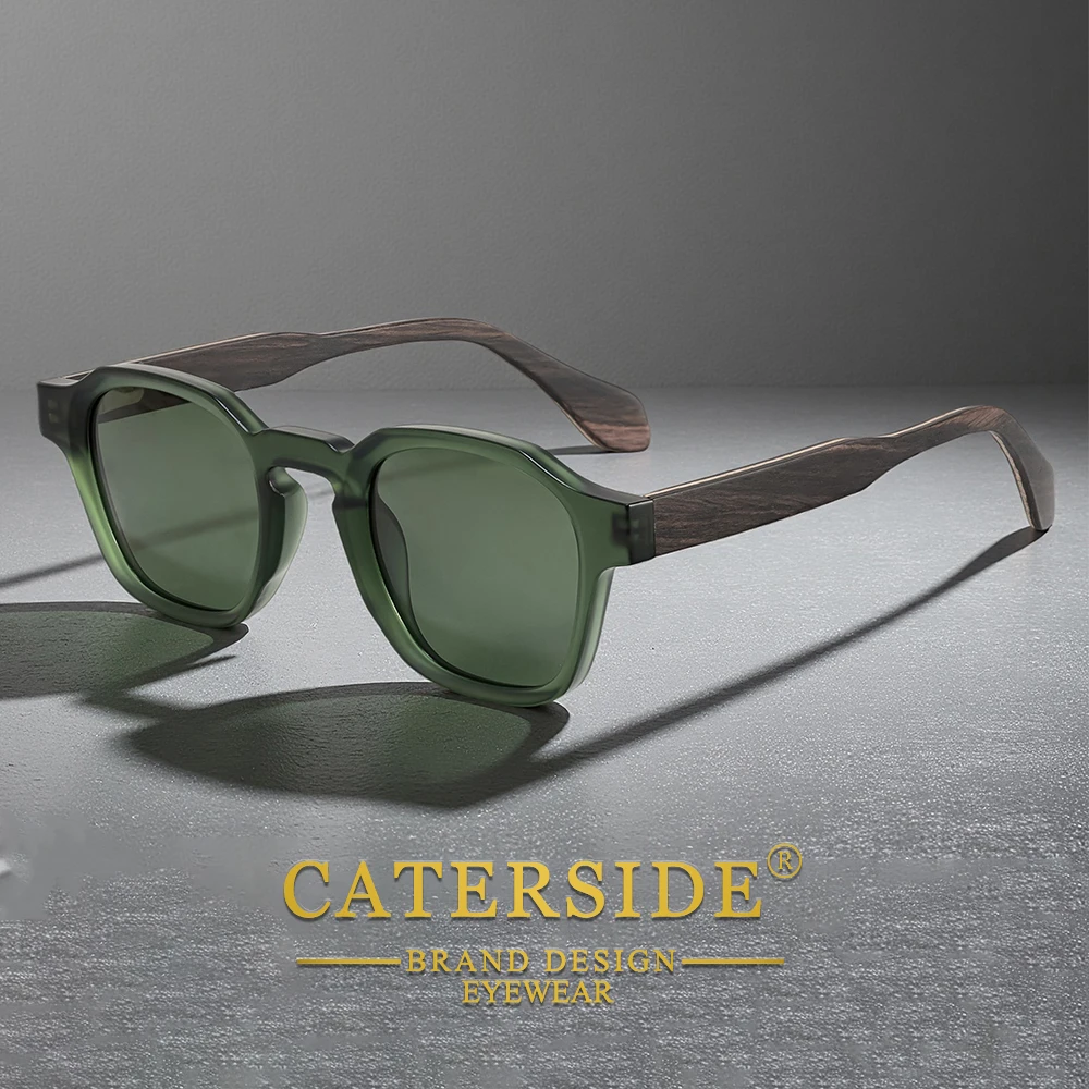 CATERSIDE Men's Polarized Sunglasses Wooden Temple Design Sun Glasses Women Outdoor Travel Driving Summer Fashion Glasses UV400
CATERSIDE Men's Polarized Sunglasses Wooden Temple Design Sun Glasses Women Outdoor Travel Driving Summer Fashion Glasses UV400