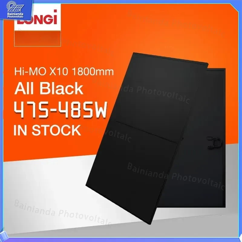 For LONGi Solar Panels High Efficiency Monocrystalline PV Module 470W 475W 480W 485W Full Black Frame Solar Panel EU Stock
For LONGi Solar Panels High Efficiency Monocrystalline PV Module 470W 475W 480W 485W Full Black Frame Solar Panel EU Stock