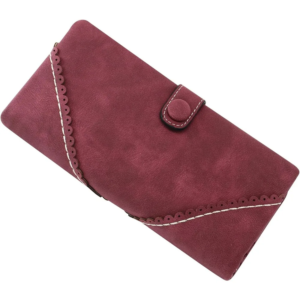 Vintage Solid Color Long Wallet, Minimalist Textured Coin Purse, Women's Classic Credit Card Holder
Vintage Solid Color Long Wallet, Minimalist Textured Coin Purse, Women's Classic Credit Card Holder