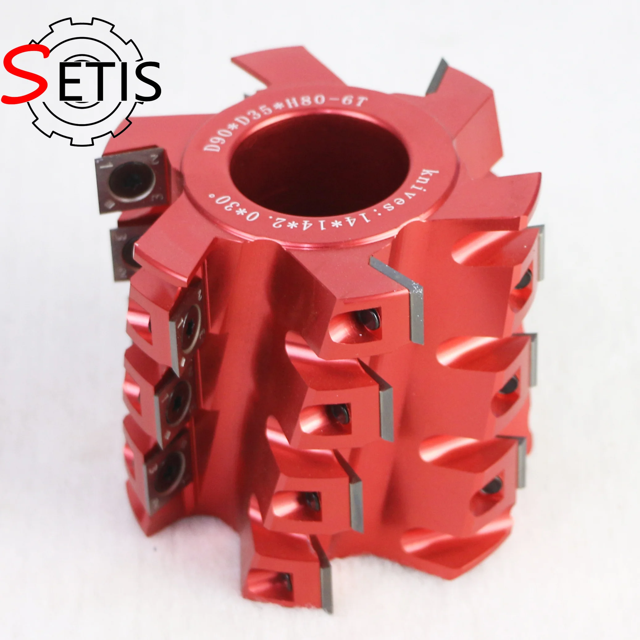 SETIS Diameter 90/100/125mm Heavy Duty Spiral Helical Cutterhead Woodwork Cutter Head for 4-side Planer Machine
SETIS Diameter 90/100/125mm Heavy Duty Spiral Helical Cutterhead Woodwork Cutter Head for 4-side Planer Machine