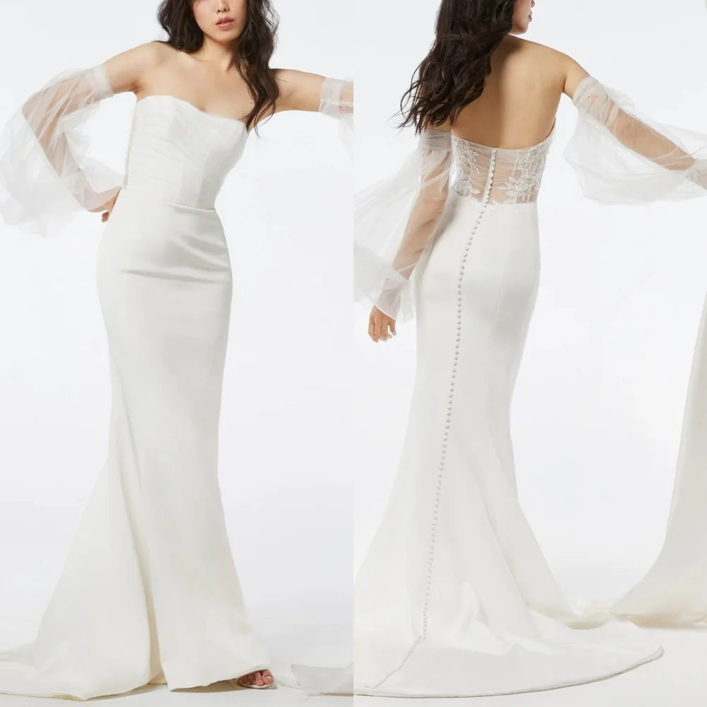 Customized Jersey Button Off-the-shoulder Mermaid Floor-length Bespoke Occasion Dress Woman Elegant Party Wedding Charming
Customized Jersey Button Off-the-shoulder Mermaid Floor-length Bespoke Occasion Dress Woman Elegant Party Wedding Charming