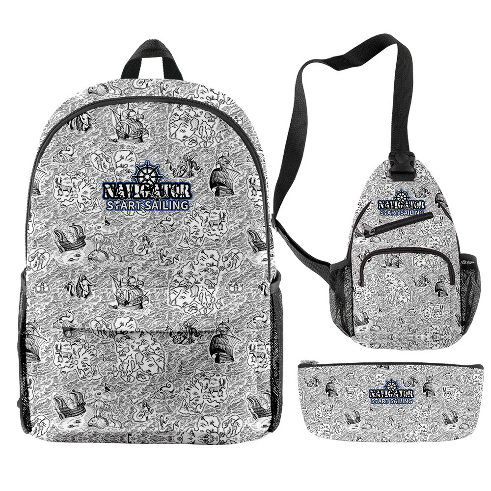 Cartoon Youthful Funny Vintage Navigation Map 3pcs/Set Backpack 3D Print Bookbag Laptop Daypack Backpacks Chest Bags Pencil Case
Cartoon Youthful Funny Vintage Navigation Map 3pcs/Set Backpack 3D Print Bookbag Laptop Daypack Backpacks Chest Bags Pencil Case