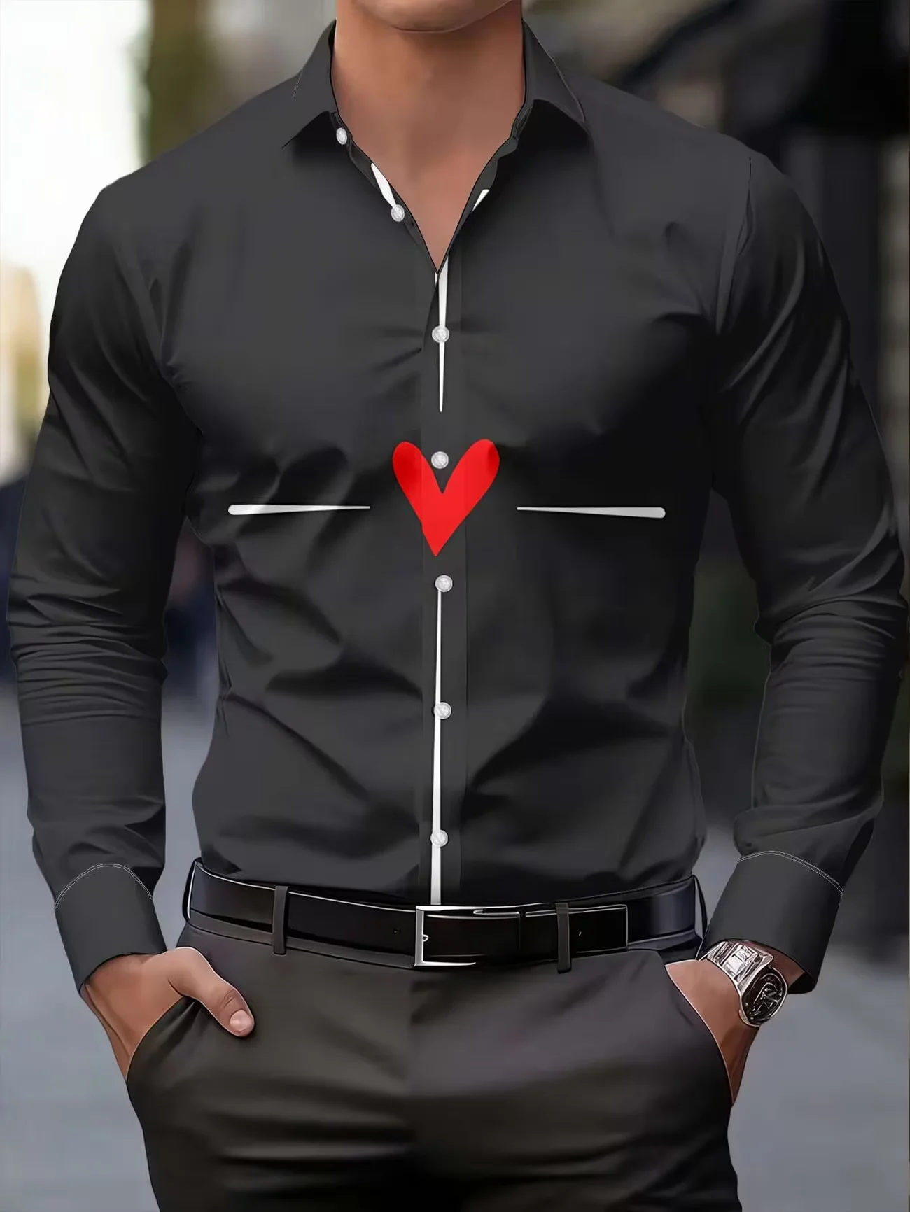 New khaki base tribal style geometric line print men's long sleeved shirt retro casual slim fit shirt
New khaki base tribal style geometric line print men's long sleeved shirt retro casual slim fit shirt