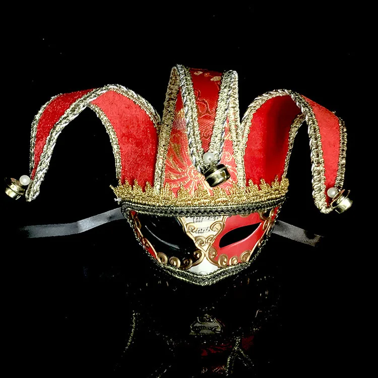 Italian Venetian Gentleman Half-face Mask with Bells for Halloween Event Party Retro Luxury Mask Costume Prop Accessories
Italian Venetian Gentleman Half-face Mask with Bells for Halloween Event Party Retro Luxury Mask Costume Prop Accessories