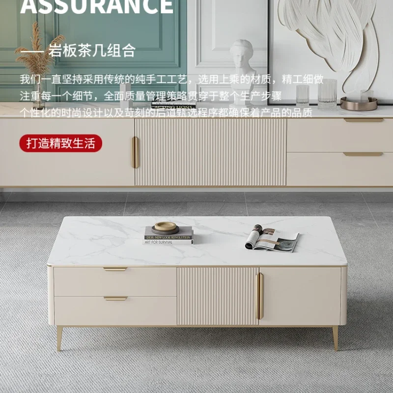 Stone Plate Coffee Table Light Luxury Living Room Paint Storage TV Cabinet Unit Atmospheric Storage Modern Minimalist Tea Table
Stone Plate Coffee Table Light Luxury Living Room Paint Storage TV Cabinet Unit Atmospheric Storage Modern Minimalist Tea Table