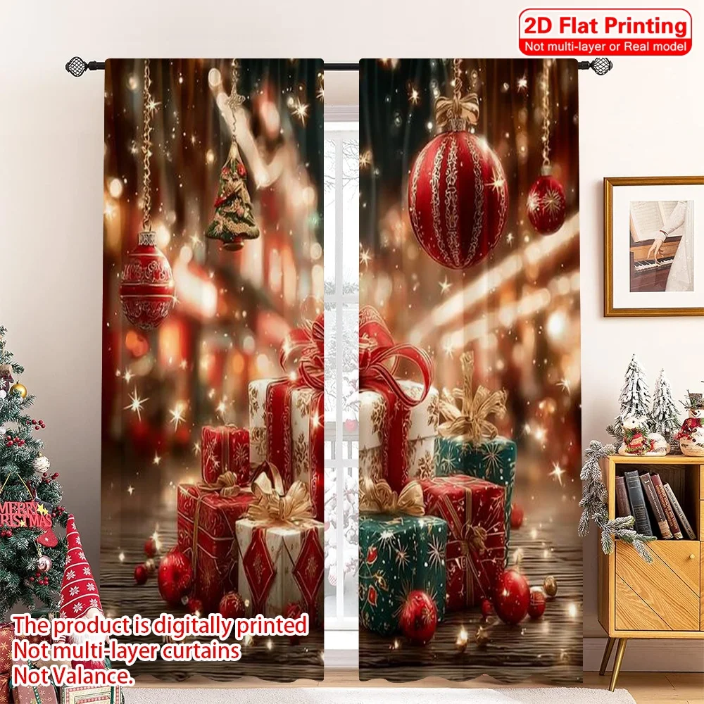 2pcs 2D flat printing Merry Christmas Curtain Christmas trees and gifts Versatile Fabric Without Electricity Spring Party &
2pcs 2D flat printing Merry Christmas Curtain Christmas trees and gifts Versatile Fabric Without Electricity Spring Party &