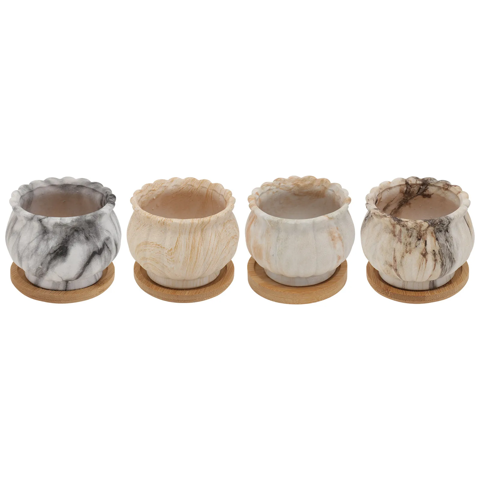 4Pcs Succulent Flowerpots Ceramic Simple Small Plant Pots for Office Window Desktop Garden Bonsai Household Plant Containers
4Pcs Succulent Flowerpots Ceramic Simple Small Plant Pots for Office Window Desktop Garden Bonsai Household Plant Containers
