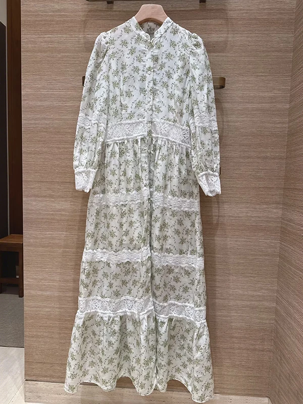 Elegant Floral Lace Layered Long Dress Slimming Waist French Style Casual Travel Wear Standard Fit A-Line Silhouette Midi Dress
Elegant Floral Lace Layered Long Dress Slimming Waist French Style Casual Travel Wear Standard Fit A-Line Silhouette Midi Dress
