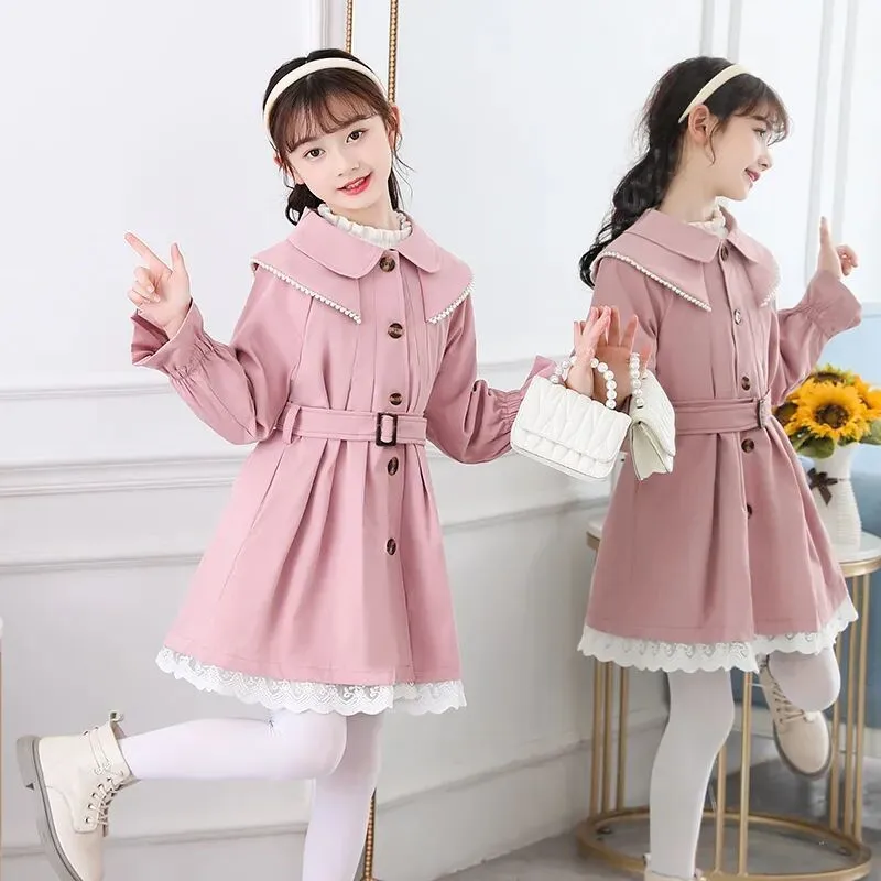 Kids Girls' Mid length Windbreaker Autumn Coat New Fashionable Children's Korean Spring and Autumn Coat
Kids Girls' Mid length Windbreaker Autumn Coat New Fashionable Children's Korean Spring and Autumn Coat