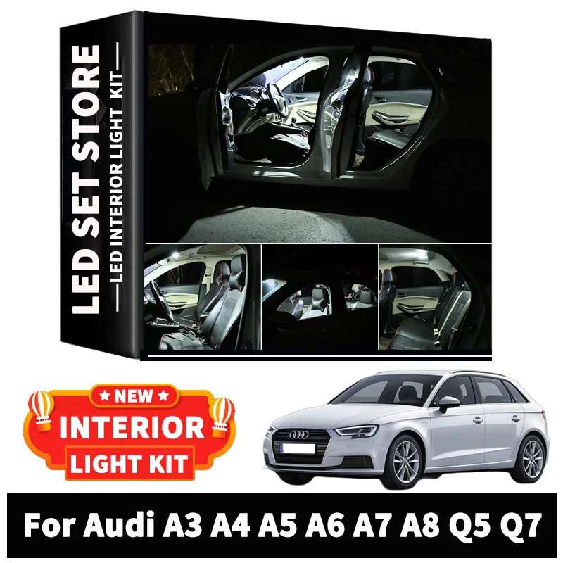 Лучший Canbus для Audi A3 8L 8V 8P A4 B5 B6 B7 B8 A5 A6 C5 C6 C7 A7 A8 D2 D3 Q5 Q7, автомобильный комплект со светодиодной подсветкой для салона автомобиля
Лучший Canbus для Audi A3 8L 8V 8P A4 B5 B6 B7 B8 A5 A6 C5 C6 C7 A7 A8 D2 D3 Q5 Q7, автомобильный комплект со светодиодной подсветкой для салона автомобиля