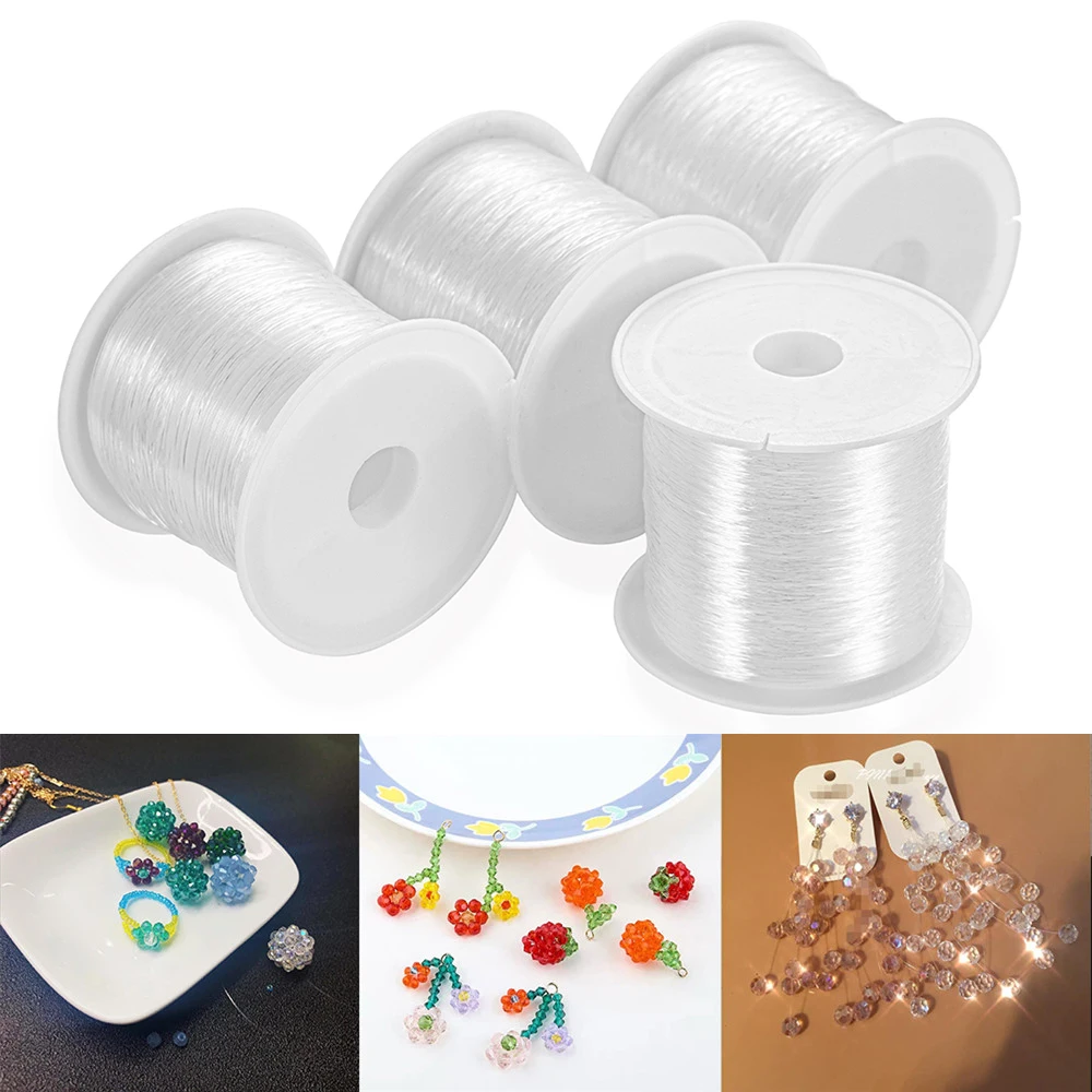 1Roll 0.2-1mm Transparent Crystal Cord Thread Beading Non-stretch Handmade Wire for DIY Earrings Jewelry Making Accessories
1Roll 0.2-1mm Transparent Crystal Cord Thread Beading Non-stretch Handmade Wire for DIY Earrings Jewelry Making Accessories