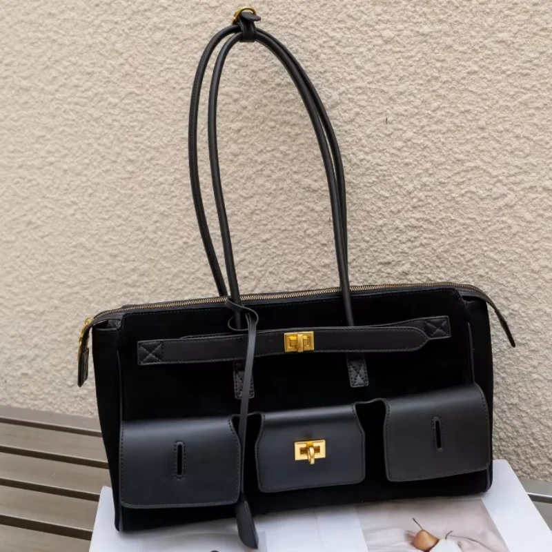 Luxury Women's Genuine Leather Handbag Fashion Belt Buckle Design Retro Stylish Large Capacity Shopping Travel Work Commute Bag
Luxury Women's Genuine Leather Handbag Fashion Belt Buckle Design Retro Stylish Large Capacity Shopping Travel Work Commute Bag