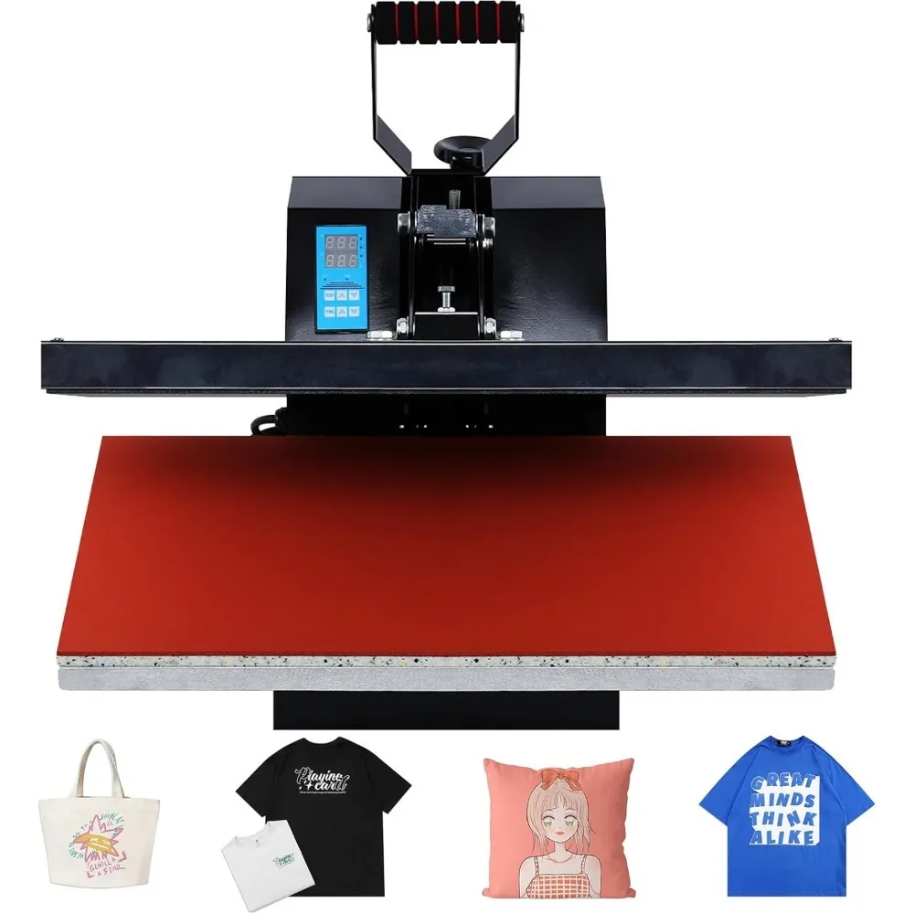 16x24 Heat Press Machine for T Shirts, 1800W Large Professional High Pressure Clamshell Heat Press Machine
16x24 Heat Press Machine for T Shirts, 1800W Large Professional High Pressure Clamshell Heat Press Machine