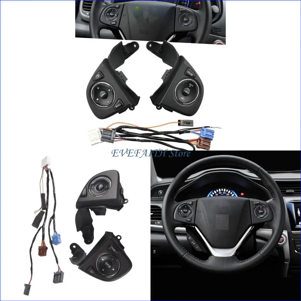 124B Easy Install Steering Wheel Volumes Control Switches Button Adjustment Knob Ergonomic Design 35880T0AA11 35880T0AA12
124B Easy Install Steering Wheel Volumes Control Switches Button Adjustment Knob Ergonomic Design 35880T0AA11 35880T0AA12