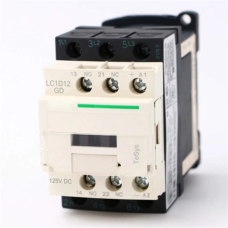 LC1D12GD DC electric magnetic Contactor 3P 3NO LC1-D12GD 12A 125V DC coil
LC1D12GD DC electric magnetic Contactor 3P 3NO LC1-D12GD 12A 125V DC coil