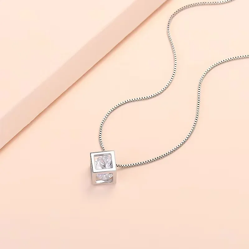 925 Sterling Silver Crystal white charms chain Necklace For Women Wedding Charm Jewelry luxury 45-60cm
925 Sterling Silver Crystal white charms chain Necklace For Women Wedding Charm Jewelry luxury 45-60cm