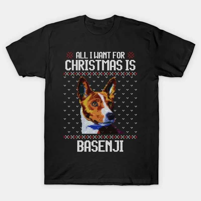 All I Want for Christmas Is Basenji - Christmas Gift for Dog Lover T-Shirt 100% Cotton O-Neck Short Sleeve Casual Mens T-shirt
All I Want for Christmas Is Basenji - Christmas Gift for Dog Lover T-Shirt 100% Cotton O-Neck Short Sleeve Casual Mens T-shirt