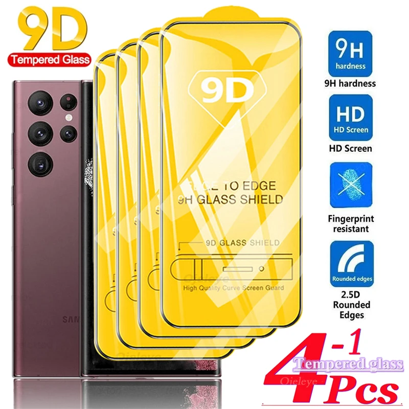 1-4 шт., закаленное стекло с полным покрытием для Samsung S25 Ultra S24 S23 S22 Plus S20 FE, защитная пленка для экрана SamsungS24Ultra Note 20 S10 Lite
1-4 шт., закаленное стекло с полным покрытием для Samsung S25 Ultra S24 S23 S22 Plus S20 FE, защитная пленка для экрана SamsungS24Ultra Note 20 S10 Lite
