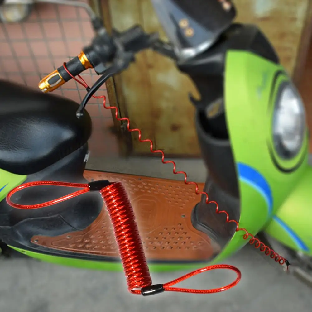 Disc Brake Lock Warning Rope Bright Color Weather-proof Rust-proof Stretchy Steel Wire Helmet Lock Rope for Motorcycle
Disc Brake Lock Warning Rope Bright Color Weather-proof Rust-proof Stretchy Steel Wire Helmet Lock Rope for Motorcycle