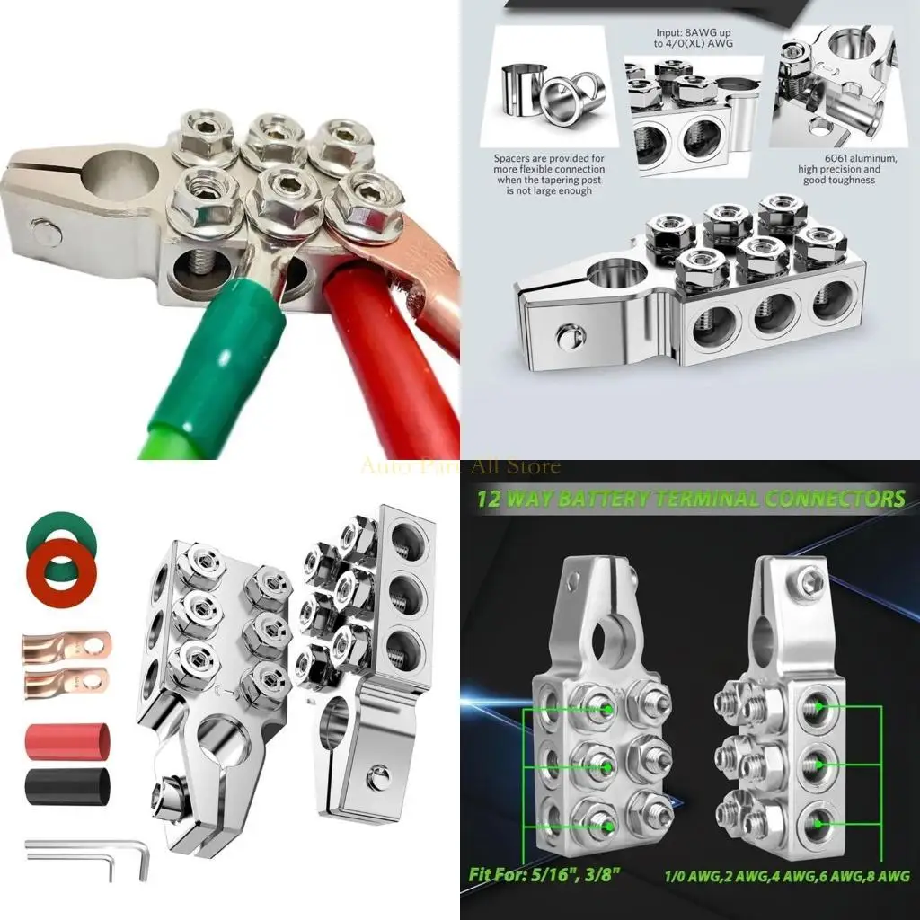 J0MA Professional 12 Channel Battery Post Connectors, for Automotive Sound Frequency
J0MA Professional 12 Channel Battery Post Connectors, for Automotive Sound Frequency