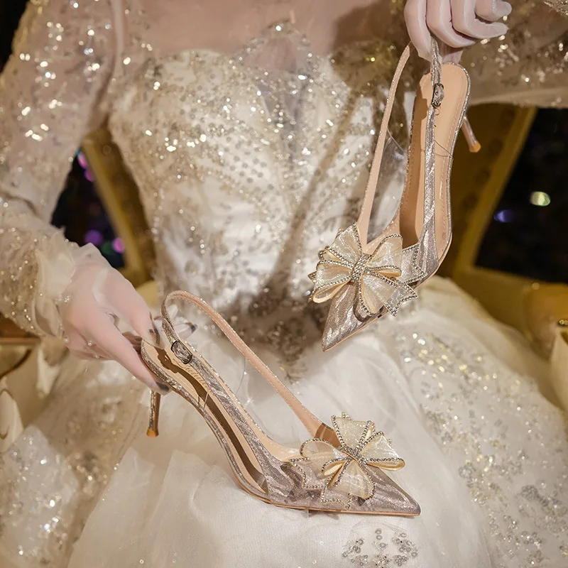 High Quality Crystal High Heels Summer Women's Sandals Gold Bride Shoes Women
High Quality Crystal High Heels Summer Women's Sandals Gold Bride Shoes Women