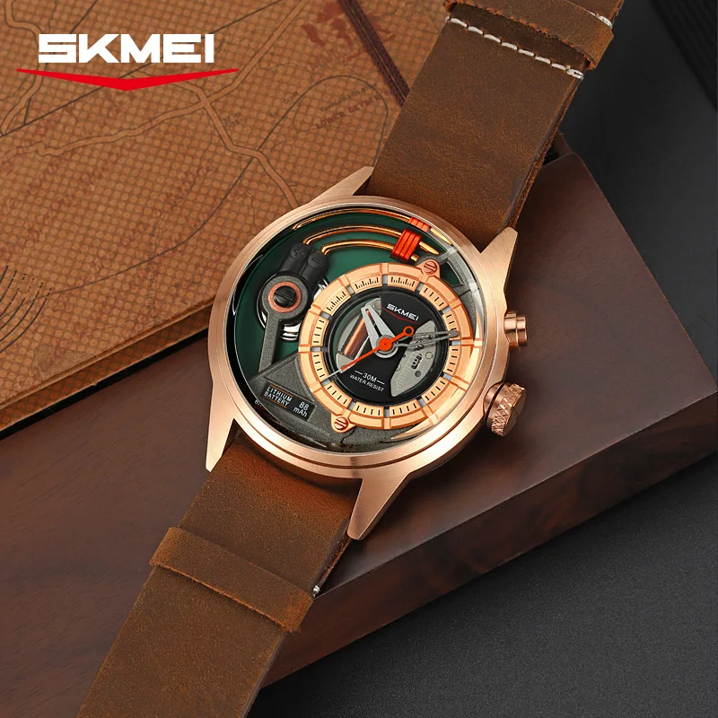 SKMEI 2333 Retro Fashion Men's Quartz Watch Luminous Wrsitwatch Waterproof Leather Strap Elegant Watches for Man reloj hombre
SKMEI 2333 Retro Fashion Men's Quartz Watch Luminous Wrsitwatch Waterproof Leather Strap Elegant Watches for Man reloj hombre